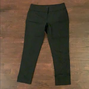 LOFT black Marissa skinny/straight slacks